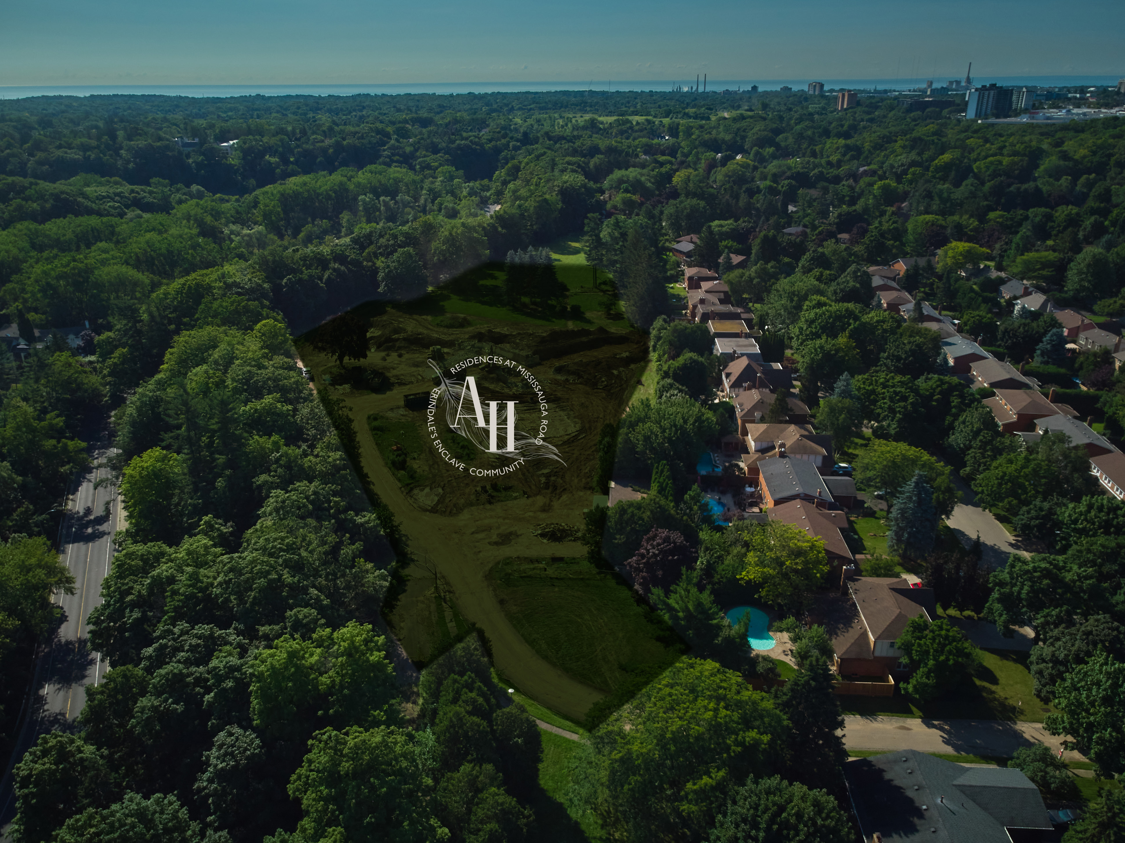 Abacot Hill's enclave setting among the mature trees of Sherwood Forrest